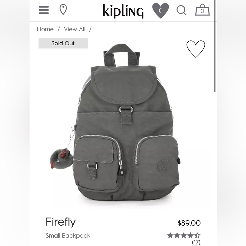 Kipling Small Bag Pack (Good Condition) - image 1